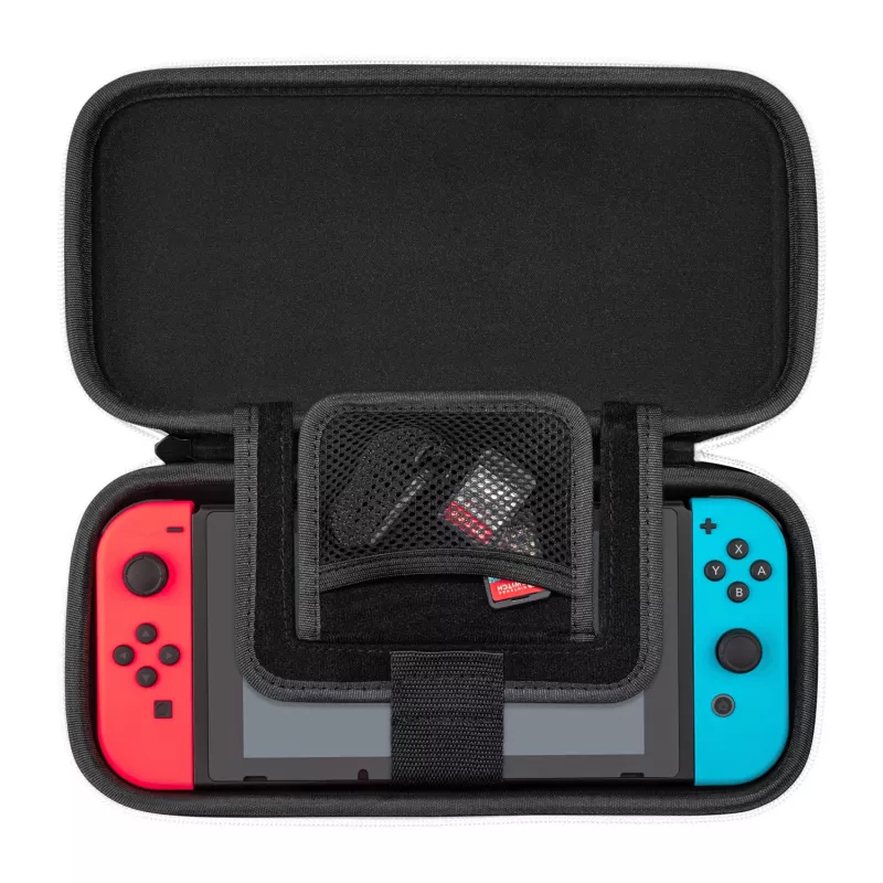 PDP fina Deluxe: negro y blanco funda rígida Nintendo negro, blanco
