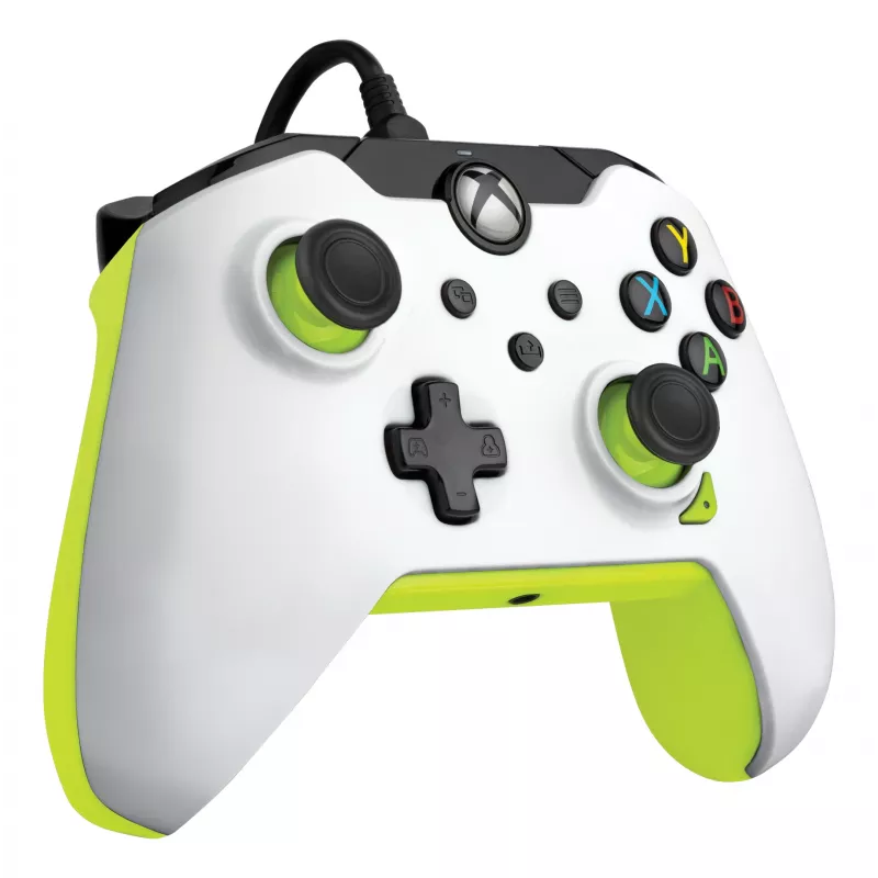 PDP mando con cable: Electric White - Xbox Series X|S, Xbox One, Xbox, Windows 10/11