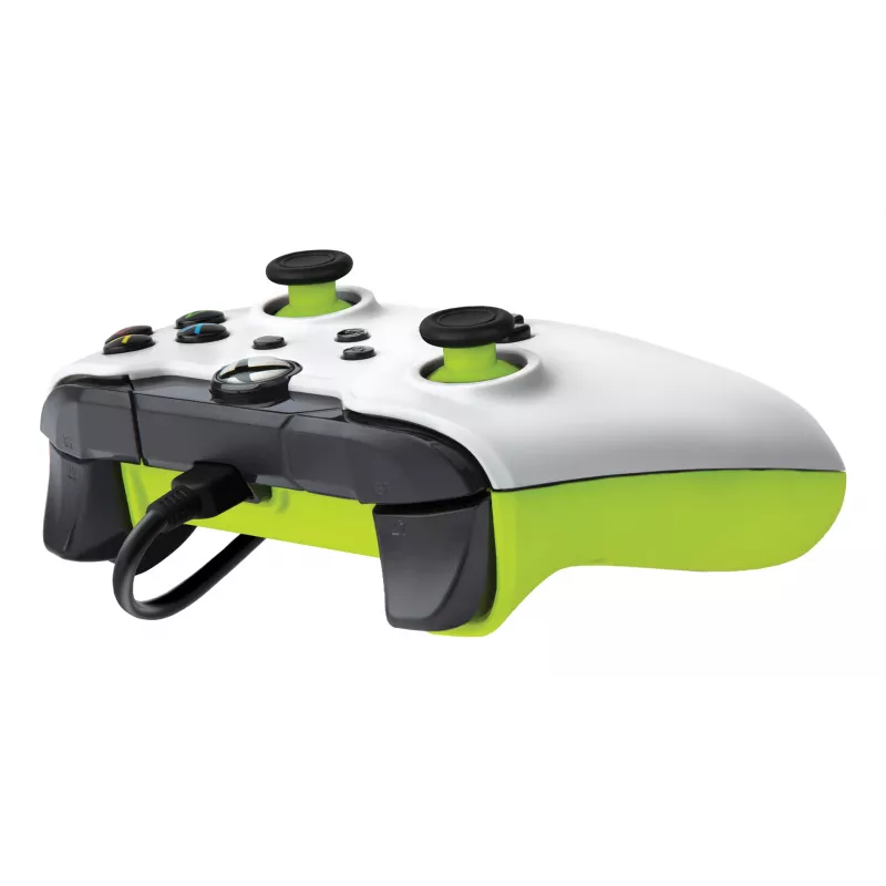 PDP mando con cable: Electric White - Xbox Series X|S, Xbox One, Xbox, Windows 10/11