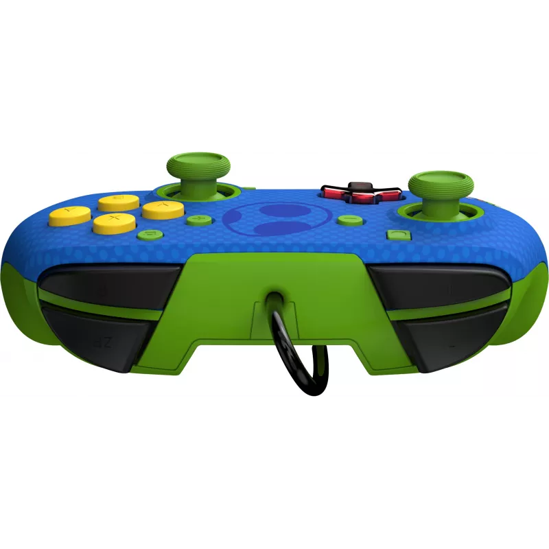 Mando con cable PDP REMATCH: Yoshi & Toad, mando para Nintendo Switch, Nintendo Switch OLED, D-pad, botón Home, analógico/digital, con cable, USB
