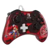 PDP Rock Candy: Mario Punch rojo, mando USB analógico/digital transparente para Nintendo Switch, Nintendo Switch Lite, Nintendo Switch OLED