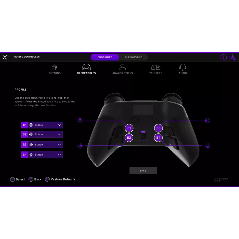 PDP Victrix Pro BFG para PlayStation 5, PlayStation 4 y PC Windows 10/11