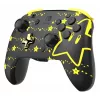 PDP REMATCH GLOW negro, amarillo mando analógico/digital para Nintendo Switch, Nintendo Switch OLED