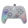 Mando USB analógico/digital PDP Afterglow Wave gris para Nintendo Switch, Nintendo Switch OLED