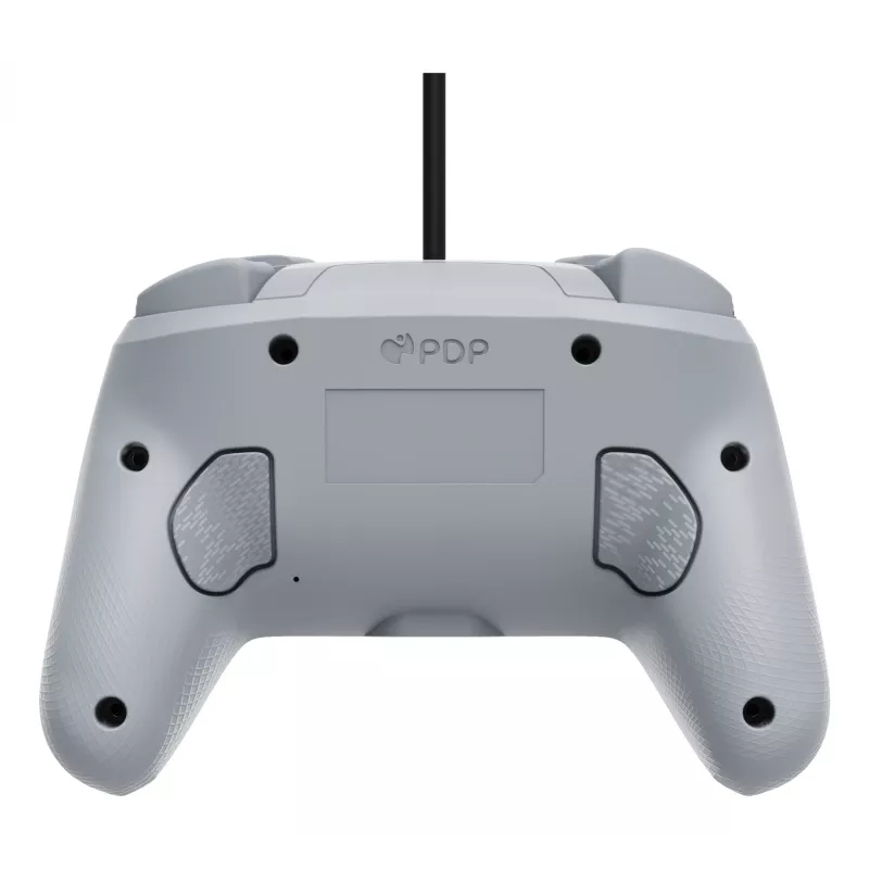Mando USB analógico/digital PDP Afterglow Wave gris para Nintendo Switch, Nintendo Switch OLED