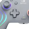 Mando USB analógico/digital PDP Afterglow Wave gris para Nintendo Switch, Nintendo Switch OLED