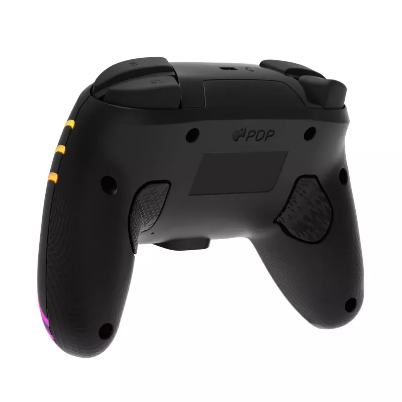 Mando USB analógico/digital PDP Afterglow Wave negro para Nintendo Switch, Nintendo Switch Lite, Nintendo Switch OLED
