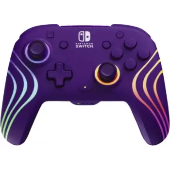 Mando inalámbrico PDP Afterglow Wave 500-252-PR – morado, mando inalámbrico para consola/PC