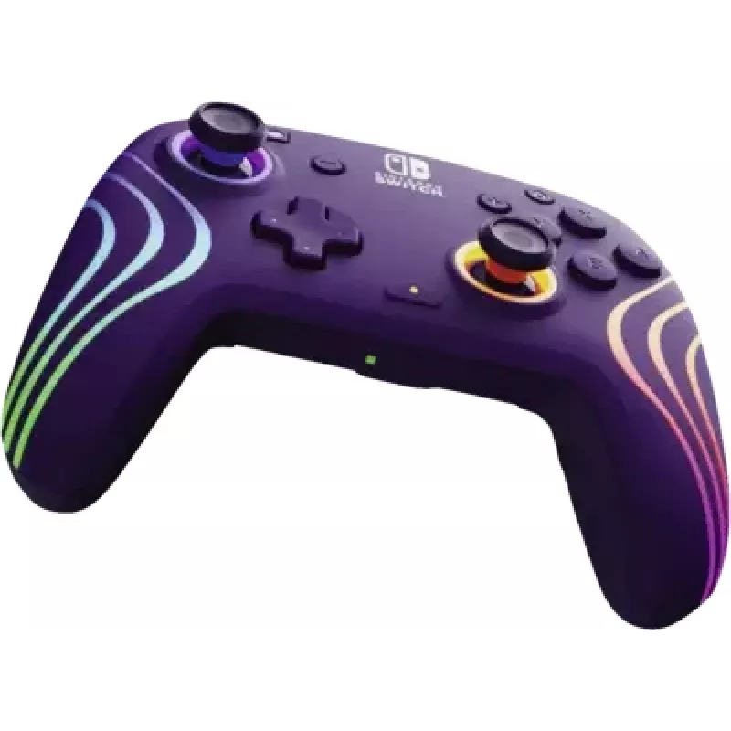 Mando inalámbrico PDP Afterglow Wave 500-252-PR – morado, mando inalámbrico para consola/PC