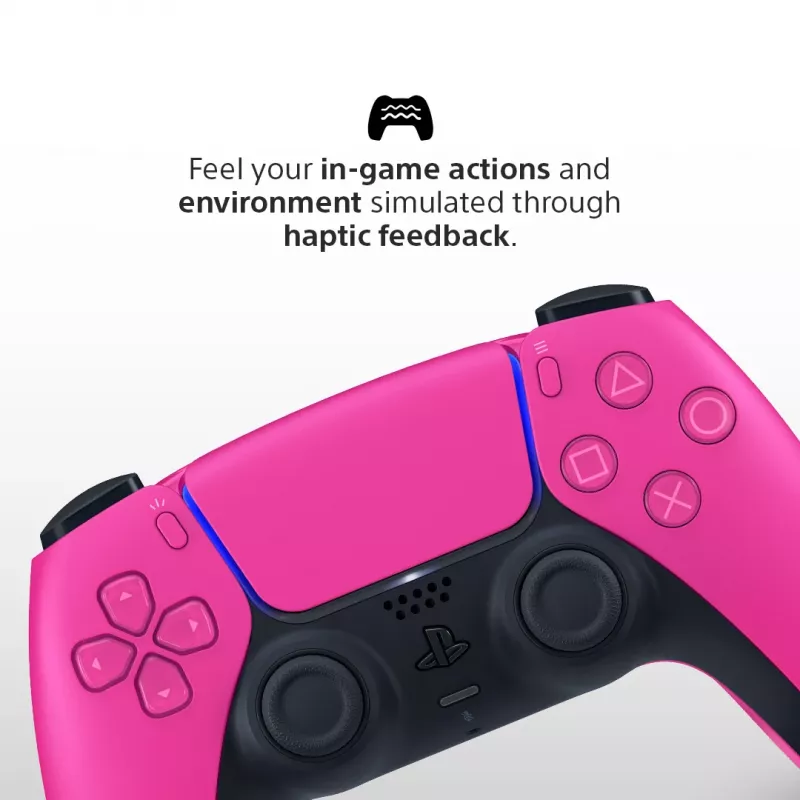 Mando Sony DualSense v3 para PlayStation 5 — rosa, Bluetooth y USB Type-C, batería integrada