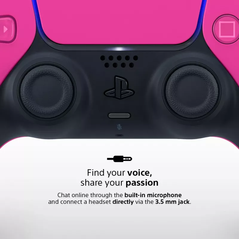 Mando Sony DualSense v3 para PlayStation 5 — rosa, Bluetooth y USB Type-C, batería integrada
