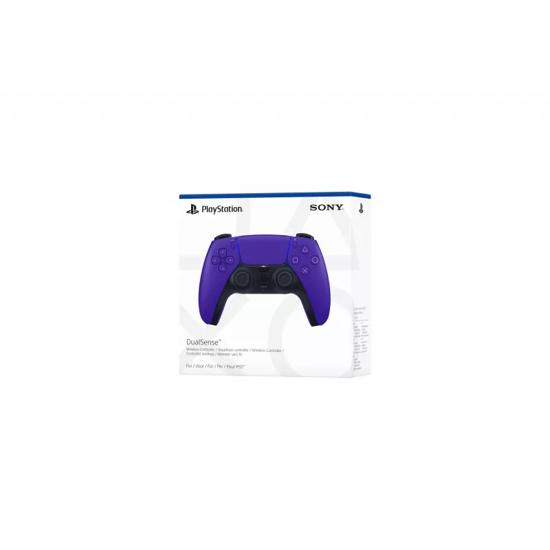 Mando inalámbrico Sony DualSense Galactic Purpl V2, mando para PlayStation 5, botón Atrás, botón Menú, botón Inicio, analógico/digital, varios, con cable e inalámbrico