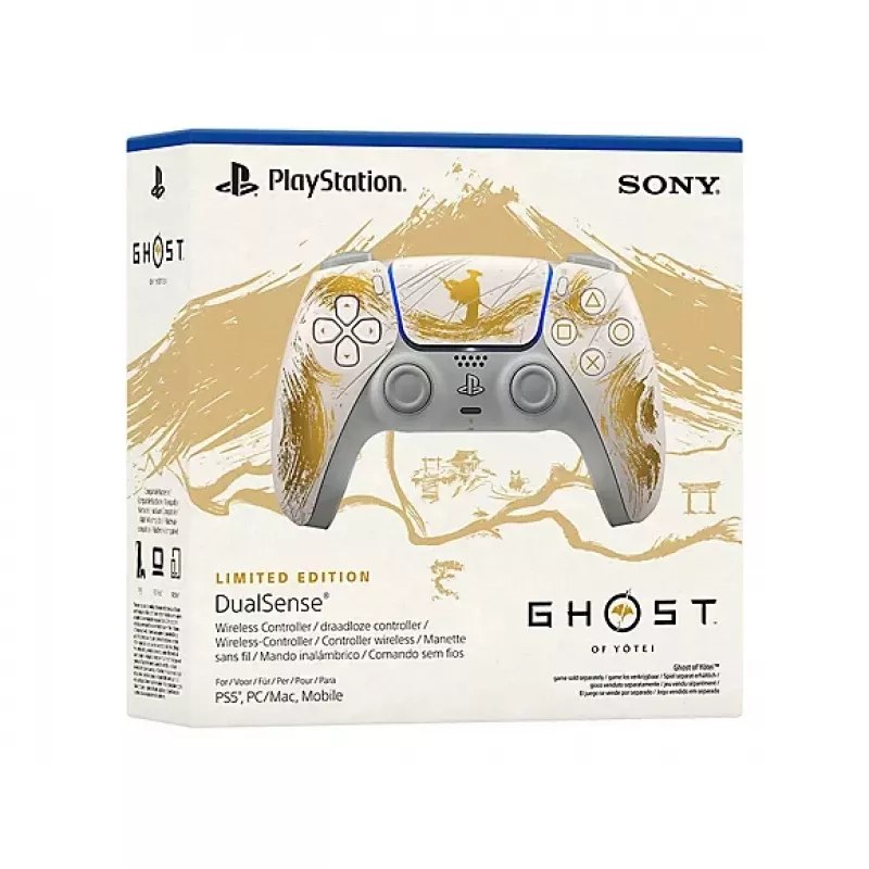 Mando inalámbrico Sony DualSense - Ghost of Yotei Gold Limited Edition