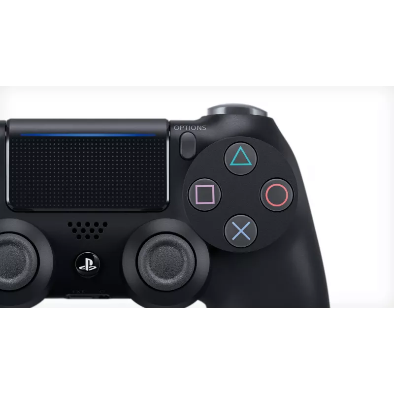Mando Sony DualShock 4 V2 Jet negro, mando para PlayStation 4, D-pad, analógico/digital, varios, con cable e inalámbrico