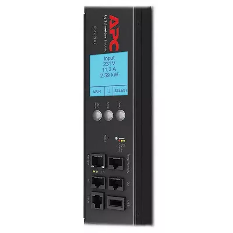 APC Rack PDU 2G, Metered by Outlet con conmutación, ZeroU, 32A, 230V, (21) C13 y (3) C19