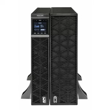 APC Smart-UPS On-Line, 8 kVA/8 kW, rack/torre, 230 V, salidas 2x IEC C13+1x IEC C19+cableado fijo de 3 hilos (H+N+E), tarjeta de red, sin kit de raíles