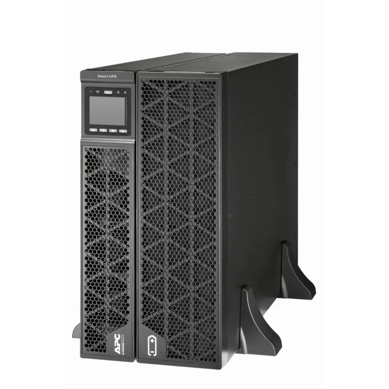 APC Smart-UPS On-Line, 8 kVA/8 kW, rack/torre, 230 V, salidas 2x IEC C13+1x IEC C19+cableado fijo de 3 hilos (H+N+E), tarjeta de red, sin kit de raíles