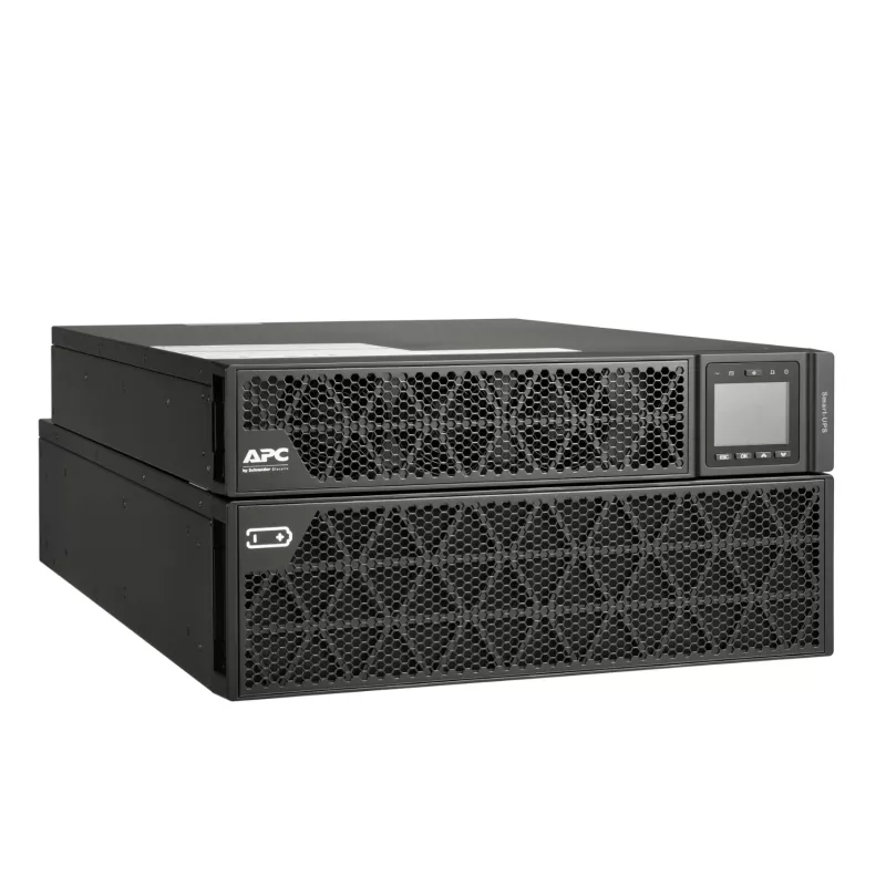 APC Smart-UPS On-Line, 8 kVA/8 kW, rack/torre, 230 V, salidas 2x IEC C13+1x IEC C19+cableado fijo de 3 hilos (H+N+E), tarjeta de red, sin kit de raíles
