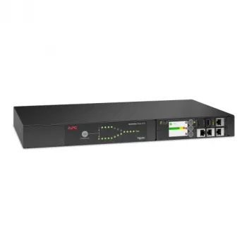 APC Netshelter Rack conmutador automático de transferencia, 1U, 15A, 100/120V, 5-15 IN, 10 5-15R OUT, 50/60Hz