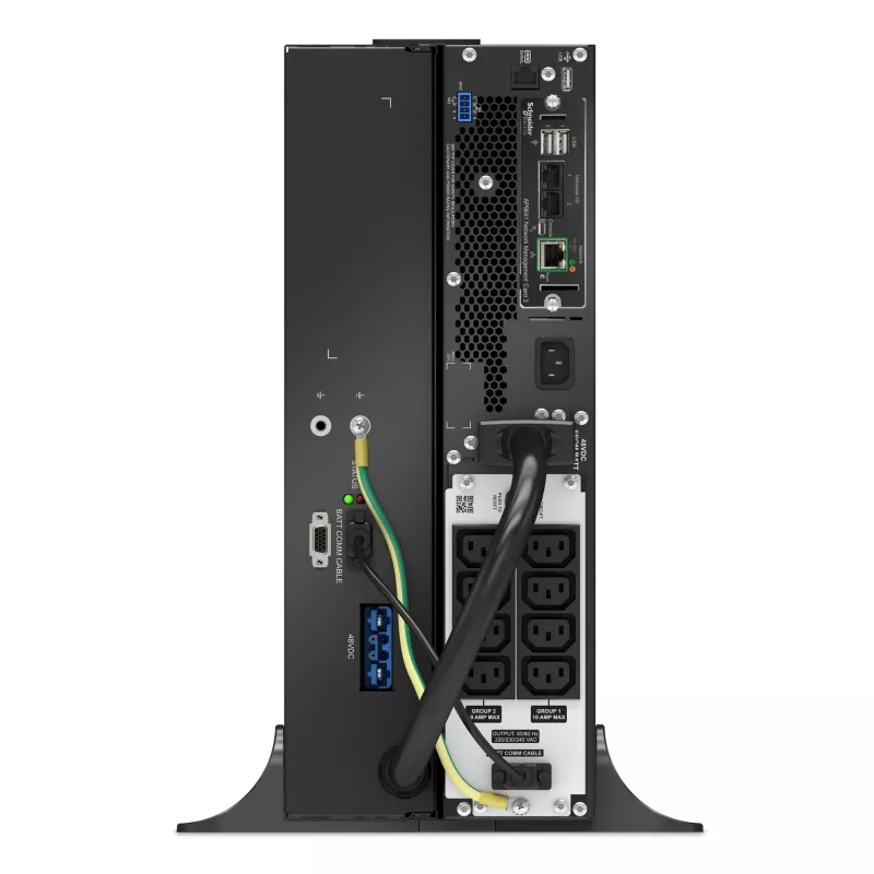 APC Smart-UPS On-Line, 1500VA, ion-litio, montaje en rack 4U, 230V, 8 salidas C13 IEC, tarjeta de red, autonomía extendida, kit de raíles incluido