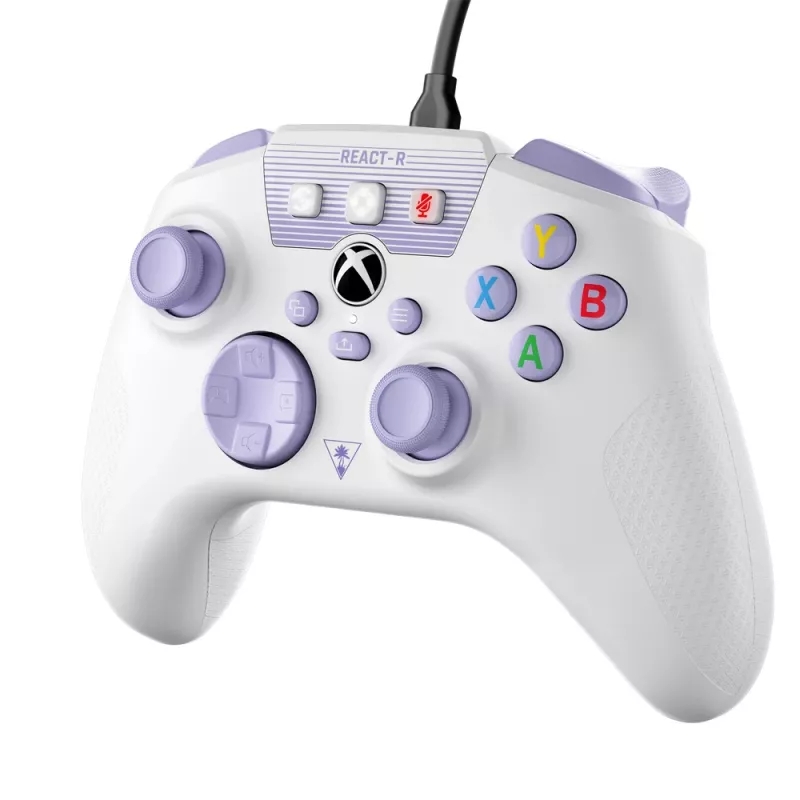 Turtle Beach REACT-R morado, blanco USB mando PC, Xbox One, Xbox One S, Xbox One X, Xbox Series S, Xbox Series X
