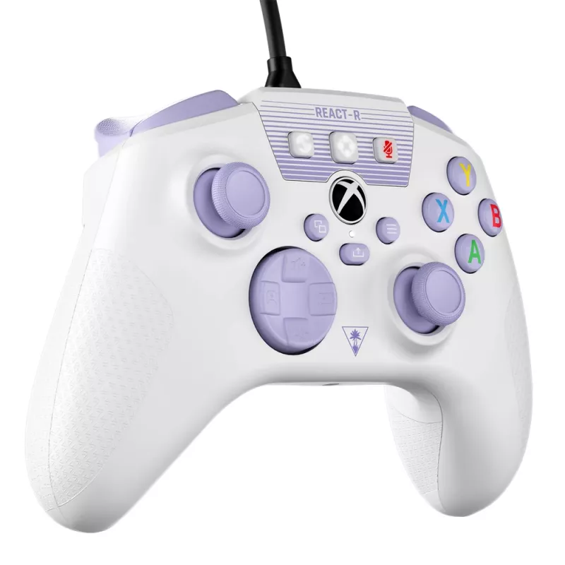 Turtle Beach REACT-R morado, blanco USB mando PC, Xbox One, Xbox One S, Xbox One X, Xbox Series S, Xbox Series X