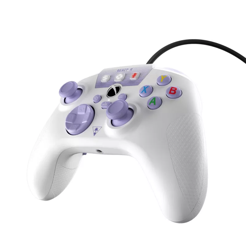 Turtle Beach REACT-R morado, blanco USB mando PC, Xbox One, Xbox One S, Xbox One X, Xbox Series S, Xbox Series X