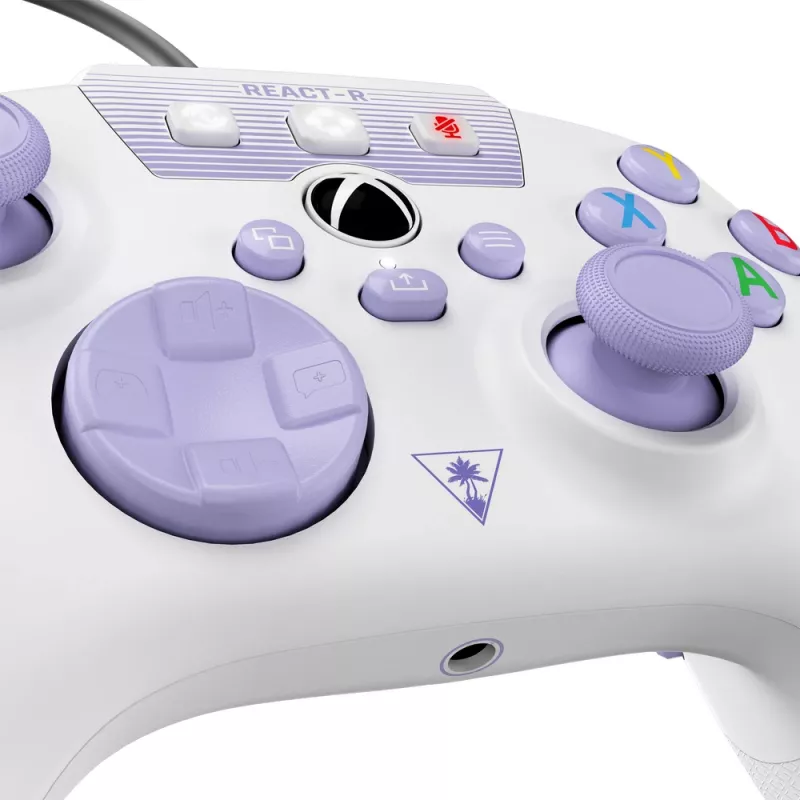 Turtle Beach REACT-R morado, blanco USB mando PC, Xbox One, Xbox One S, Xbox One X, Xbox Series S, Xbox Series X