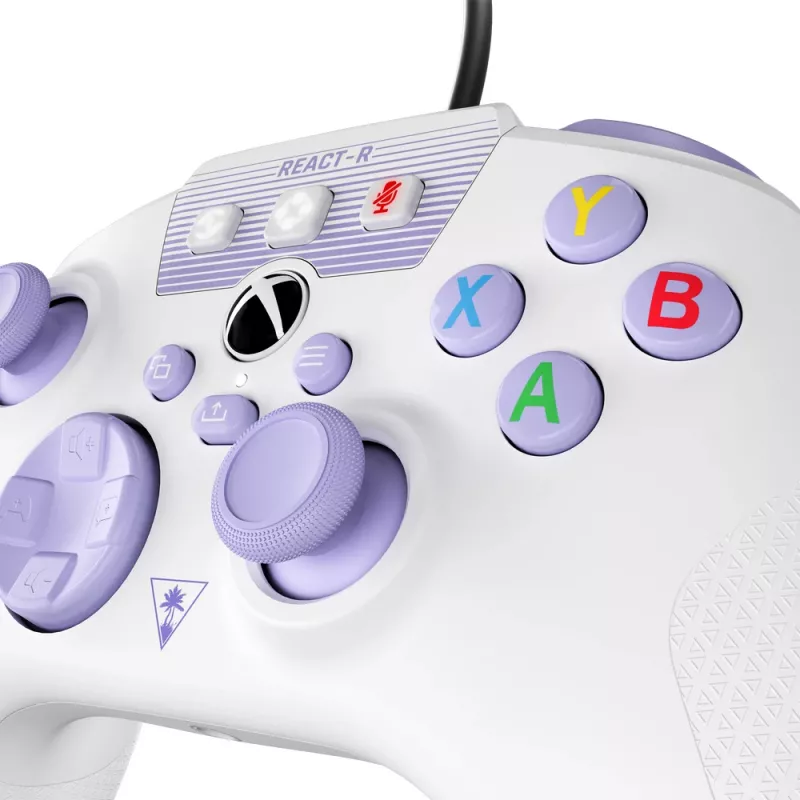 Turtle Beach REACT-R morado, blanco USB mando PC, Xbox One, Xbox One S, Xbox One X, Xbox Series S, Xbox Series X