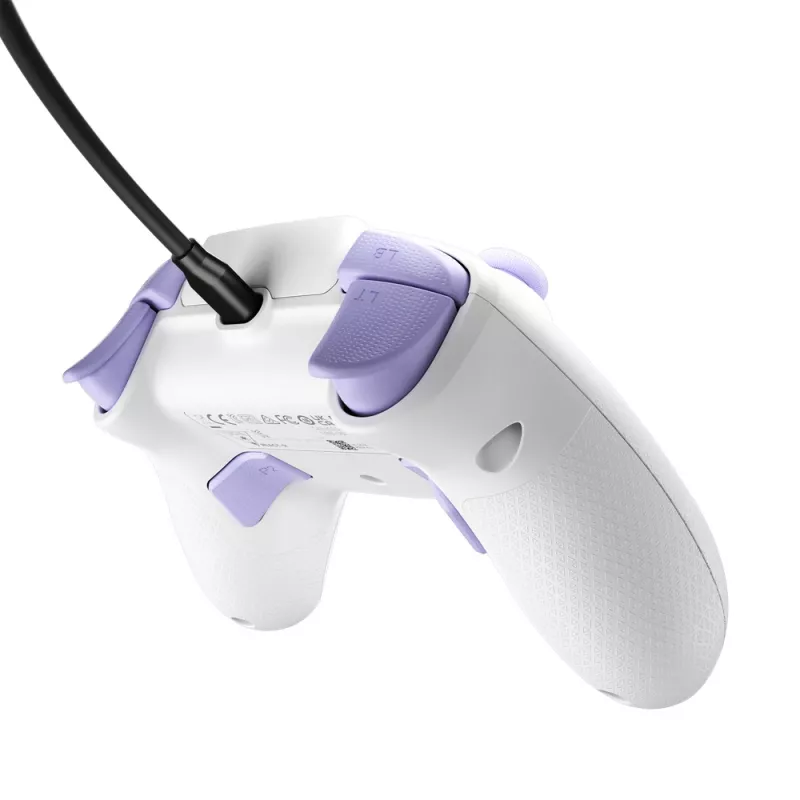 Turtle Beach REACT-R morado, blanco USB mando PC, Xbox One, Xbox One S, Xbox One X, Xbox Series S, Xbox Series X