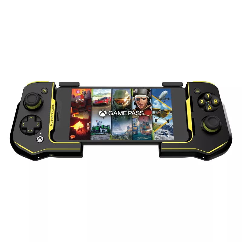 Mando Turtle Beach Atom negro amarillo Bluetooth Android inalámbrico