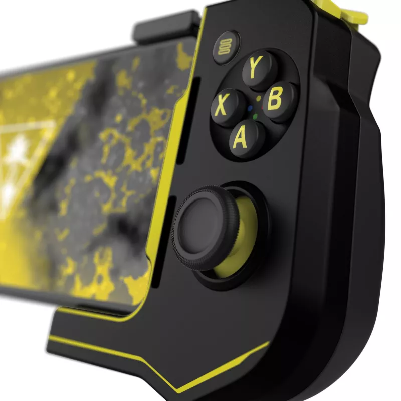 Mando Turtle Beach Atom negro amarillo Bluetooth Android inalámbrico