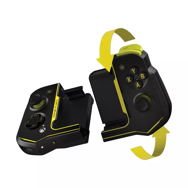 Mando Turtle Beach Atom negro amarillo Bluetooth Android inalámbrico