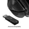 Auriculares Turtle Beach Stealth 600 Gen 2 MAX – con cable e inalámbricos, USB-C, circumaurales, 20–20000 Hz, negro