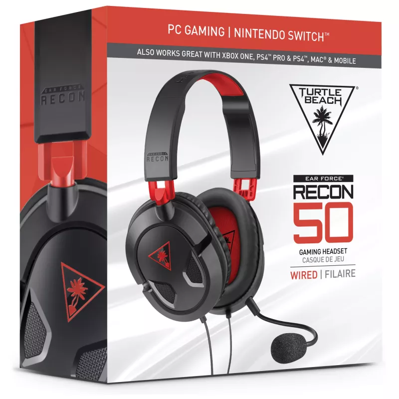 Auriculares Turtle Beach Recon 50 con cable gaming – PC, Xbox Series X o S, Xbox One, PS5 y PS4