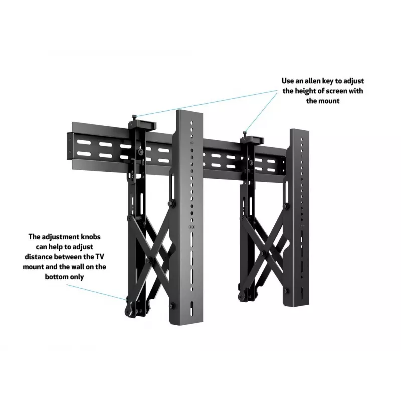 Soporte para videowall Multibrackets M Public Push 40-70