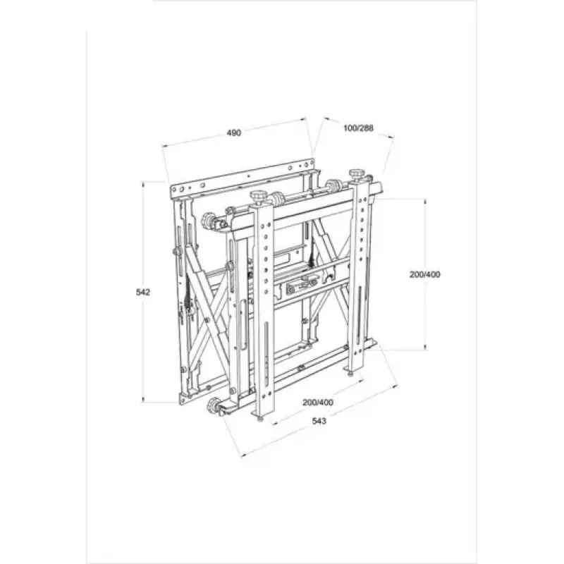 Soporte para videowall Multibrackets M Public Push HD