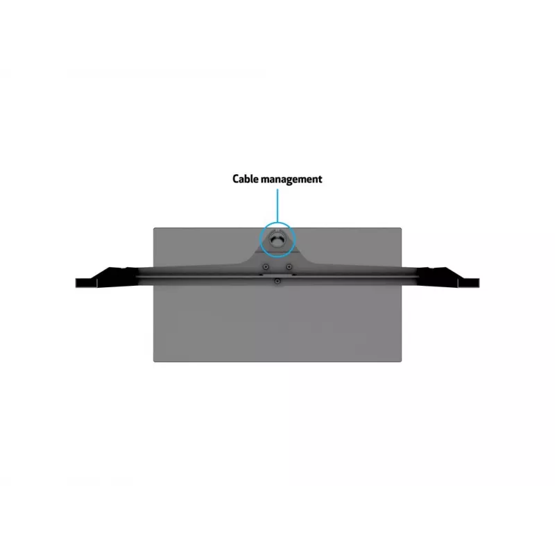 Pie de mesa Multibrackets M VESA Turn negro grande MAX 600x400