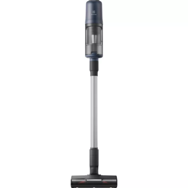 Aspirador escoba 2 en 1 Electrolux EP61H21WET, a batería, limpieza en seco, sin bolsa, 0,6 l, 85 W, azul, 2,5 Ah