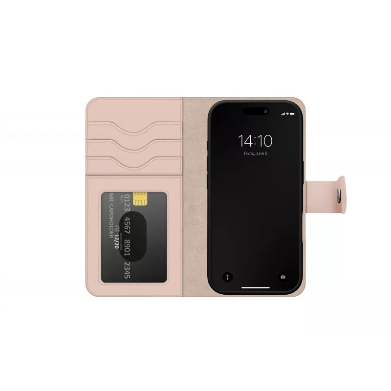 Funda tipo libro iDeal of Sweden Magnet Wallet+ iPhone 17 rosa, Apple, iPhone 17, 16 cm (6,3