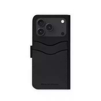 Funda tipo libro iDeal of Sweden Magnet Wallet+ MagSafe iPhone 17 Pro negra