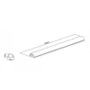 Canaleta para cables Multibrackets M Universal negra 18 mm de ancho 1600 mm de largo