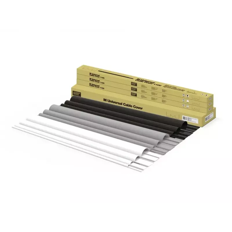Canaleta para cables Multibrackets M Universal negra 18 mm de ancho 1600 mm de largo