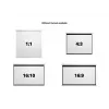 Multibrackets M Pantalla de proyección manual 1:1 200x200, 112