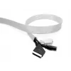 Rollo de funda para cables MULTIBRACKETS M Universal, plata, 40 mm de ancho × 50 m de largo, poliéster, -15–65 °C