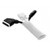 Rollo de funda para cables MULTIBRACKETS M Universal, plata, 40 mm de ancho × 50 m de largo, poliéster, -15–65 °C