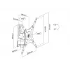 Montaje VESA Multibrackets M VESA Flexarm 360 I plata 75 100 200