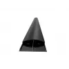 Canaleta para cables Multibrackets M SS negra 75 mm de ancho - 1600 mm de largo