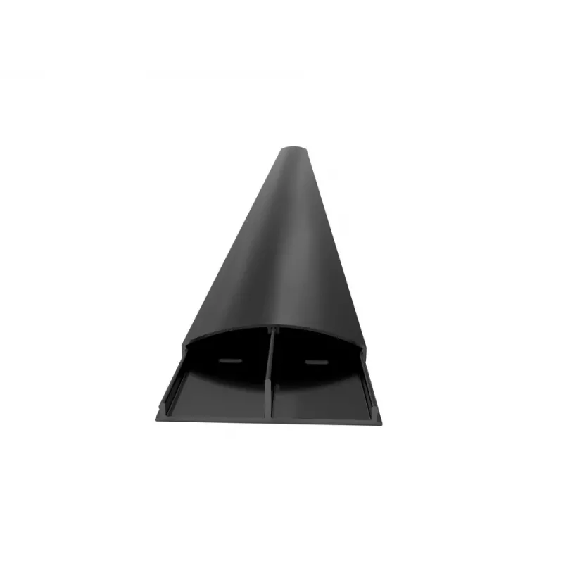 Canaleta para cables Multibrackets M SS negra 75 mm de ancho - 1600 mm de largo