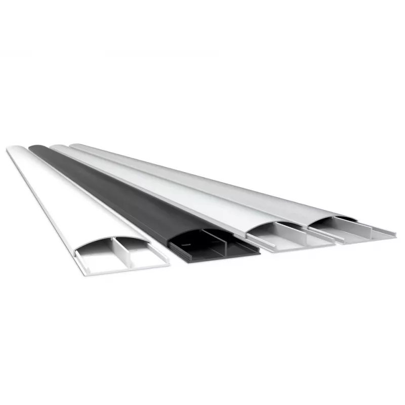 Canaleta para cables Multibrackets M SS negra 75 mm de ancho - 1600 mm de largo